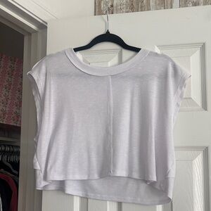 Altard State Women's White Cropped Top (Open/Cutout Back)